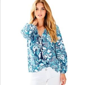 Lilly Pulitzer Elsa top in “Keep on Trunkin”